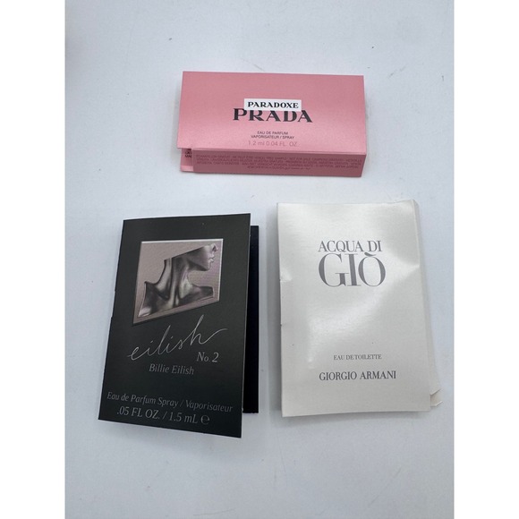 Designer Fragrance Sampler Lot Women OS Multicolor YSL Prada D&G 8pc Set - Picture 3 of 5